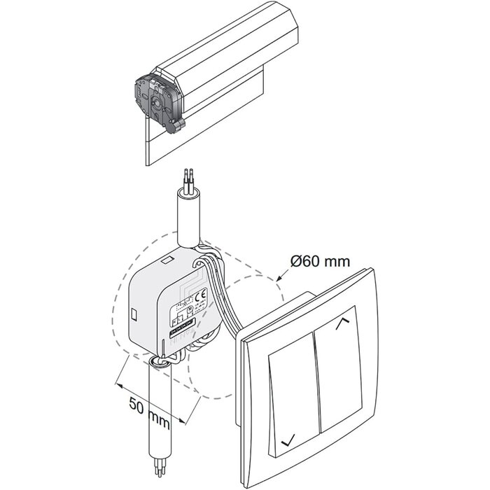 Micro-module récepteur pour volet roulant RTS - 34% de remise