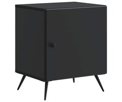 Vidaxl Table de chevet noire 43x34,5x50cm - 54% de remise
