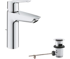 Grohe Mitigeur de lavabo chromé taille M avec vidage - 40% de remise