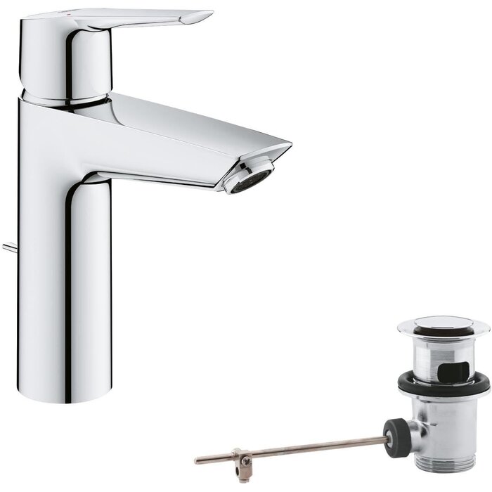 Mitigeur de lavabo chromé taille M avec tirette - 34% de remise