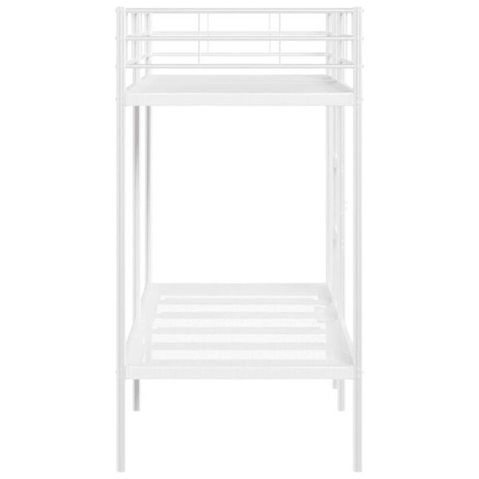 Lit superposé en acier blanc 75x190 cm - 35% de remise