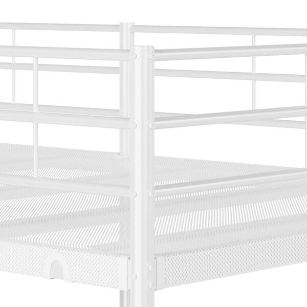 Lit superposé en acier blanc 75x190 cm - 35% de remise