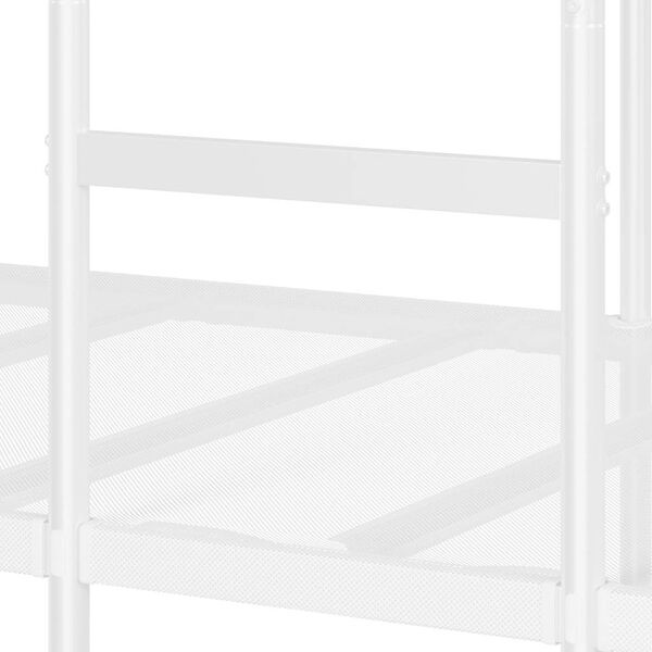 Lit superposé en acier blanc 75x190 cm - 35% de remise