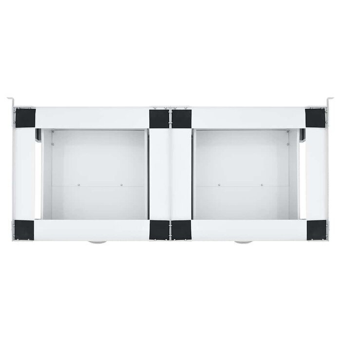 Socle pour lave-linge avec tiroirs - Acier blanc - 35% de remise