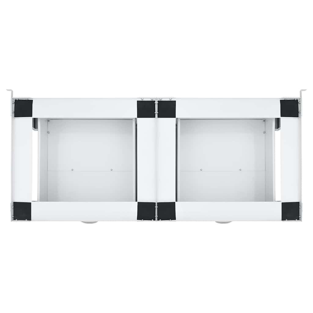 Socle pour lave-linge avec tiroirs - Acier blanc - 35% de remise