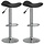 Lot de 2 tabourets de bar réglables, noir - 34% de remise