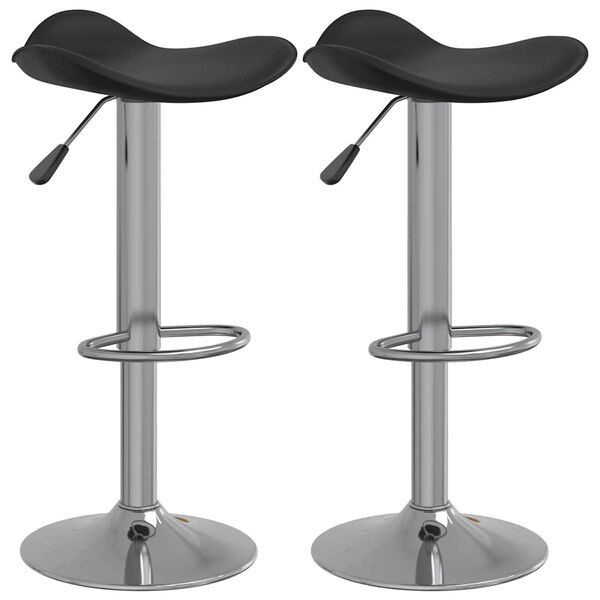 Lot de 2 tabourets de bar réglables, noir - 34% de remise