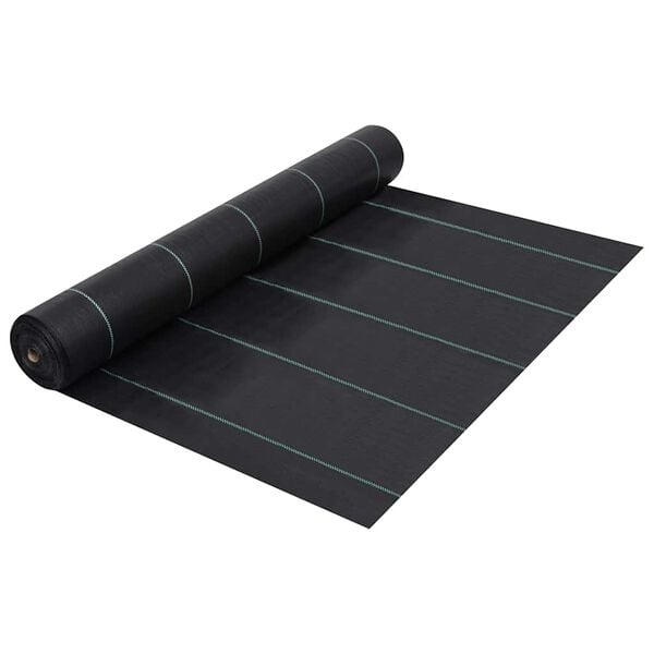 Toile de paillage 2x25 m - Noir - 31% de remise