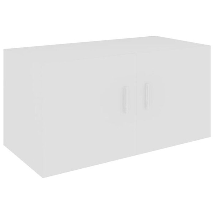 Meuble mural suspendu blanc 80x39x40 cm - 34% de remise