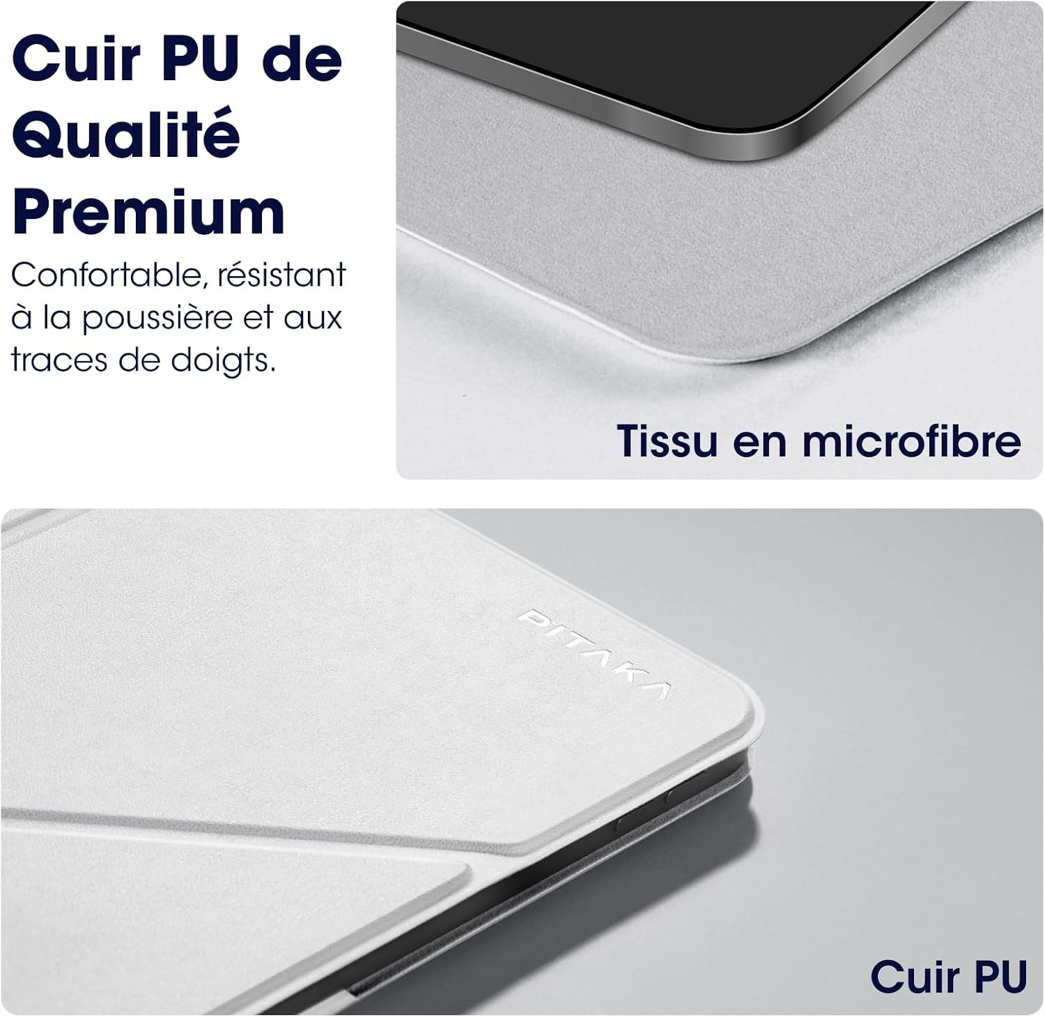 Étui magnétique pour iPad Air 13" & Pro 12.9" - Blanc - 77% de remise