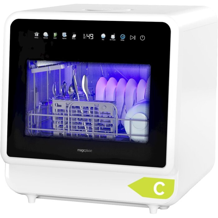 Mini lave-vaisselle 5 couverts, 8 programmes, écran tactile - 35% de remise