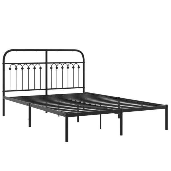 Cadre de lit en métal noir 135x190 cm - 34% de remise