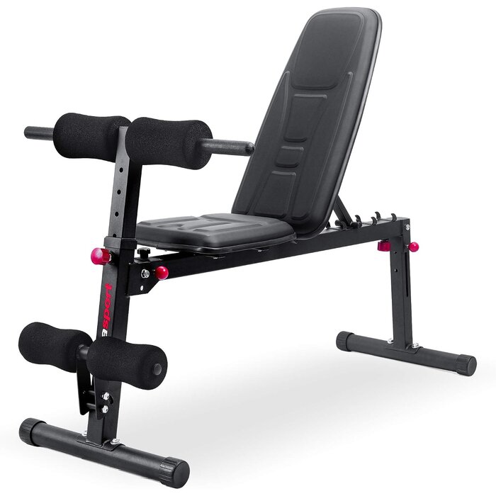 Banc de musculation multifonction pliable 29% de remise - Noir mat