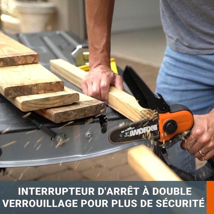 Élagueuse sans fil 20V, guide 12 cm - 34% de remise
