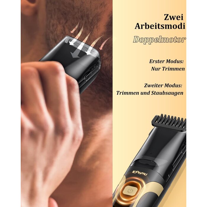 Tondeuse à barbe aspirante rechargeable USB-C - 32% de remise