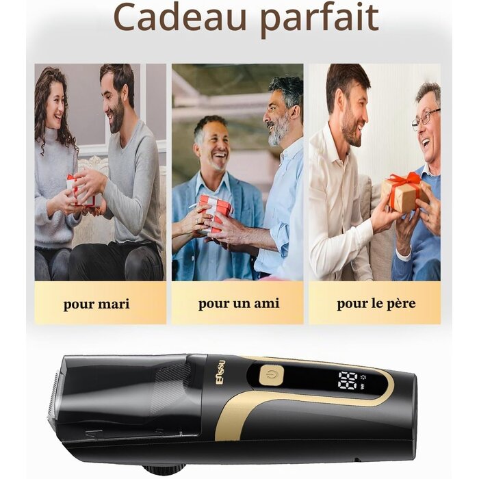 Tondeuse à barbe aspirante rechargeable USB-C - 32% de remise