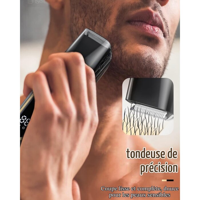 Tondeuse à barbe aspirante rechargeable USB-C - 32% de remise
