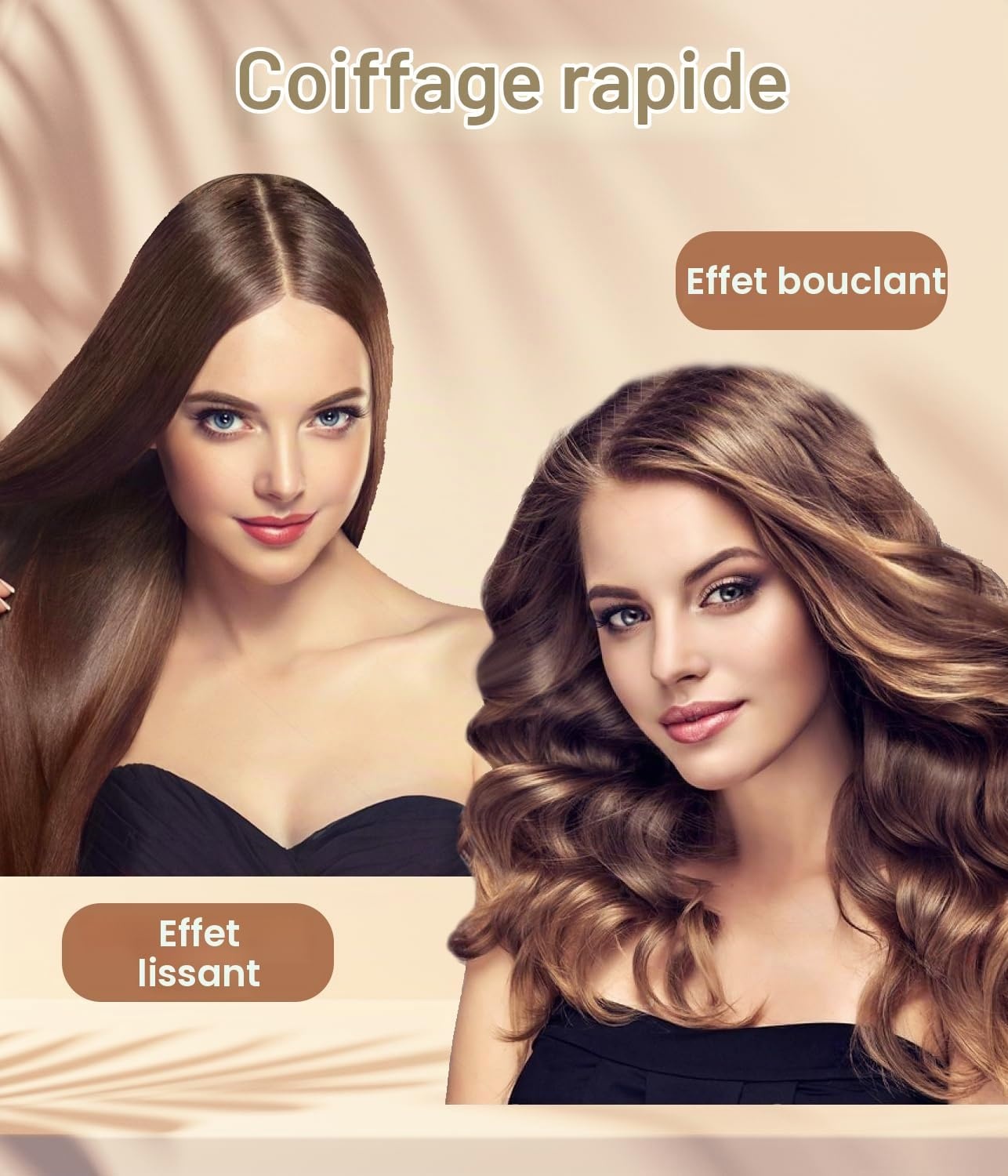 Brosse chauffante sans fil 40mm Ionique - 33% de remise