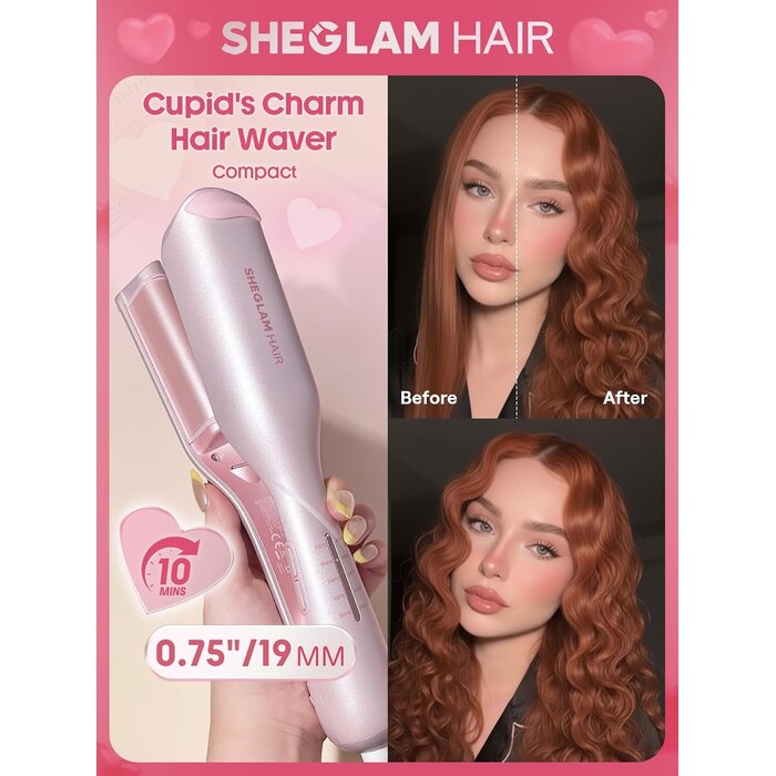 Fer à boucler double tube 19 mm Beach Waves - 33% de remise
