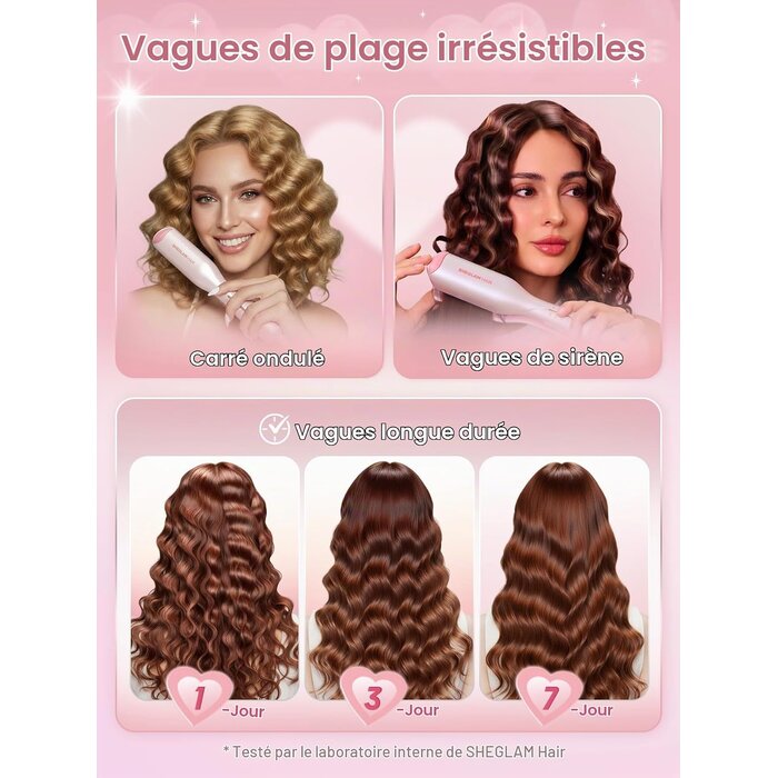 Fer à boucler double tube 19 mm Beach Waves - 33% de remise