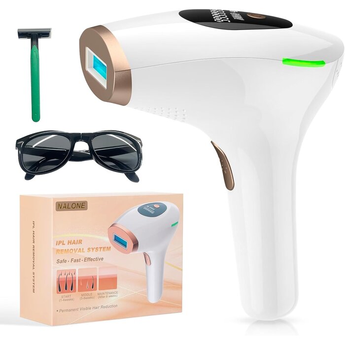 Épilateur IPL avec refroidissement - 999 999 flashs - 32% de remise