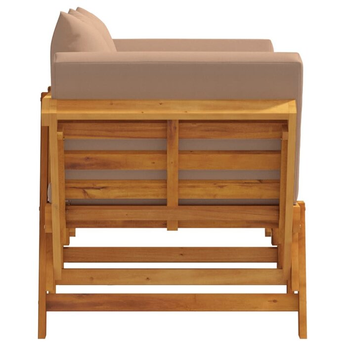 Banc de jardin 2-en-1 en bois d'acacia massif - 35% de remise