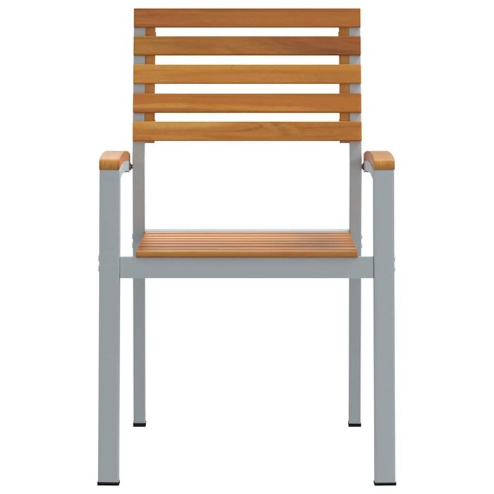 Lot de 4 chaises de jardin en acacia massif - 35% de remise