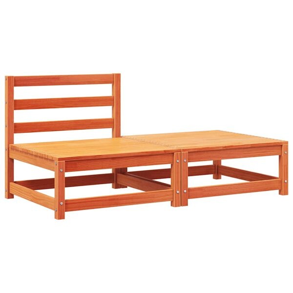 Banc de jardin modulaire avec coussins et repose-pieds - 35% de remise