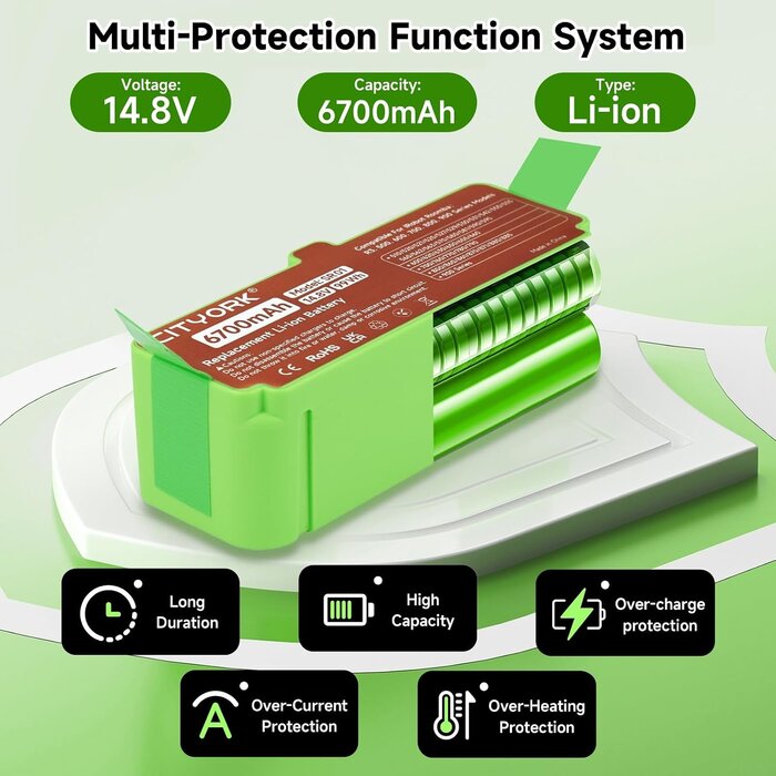 Batterie aspirateur robot 6700mAh - 33% de remise