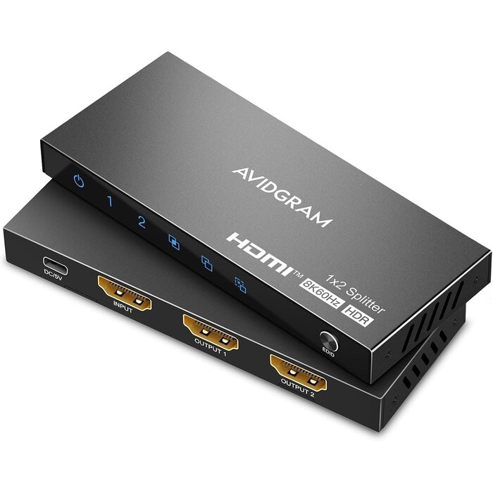Splitter HDMI 1 vers 2 4K 60Hz avec Downscaler - 32% de remise