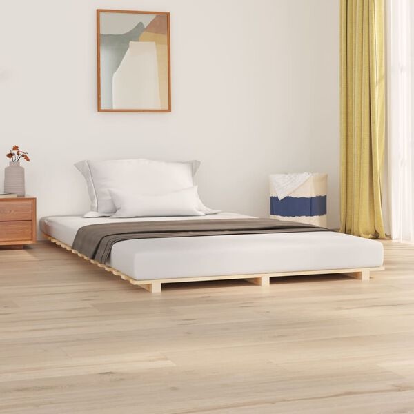 Cadre de lit en pin massif 140x200 cm - 40% de remise