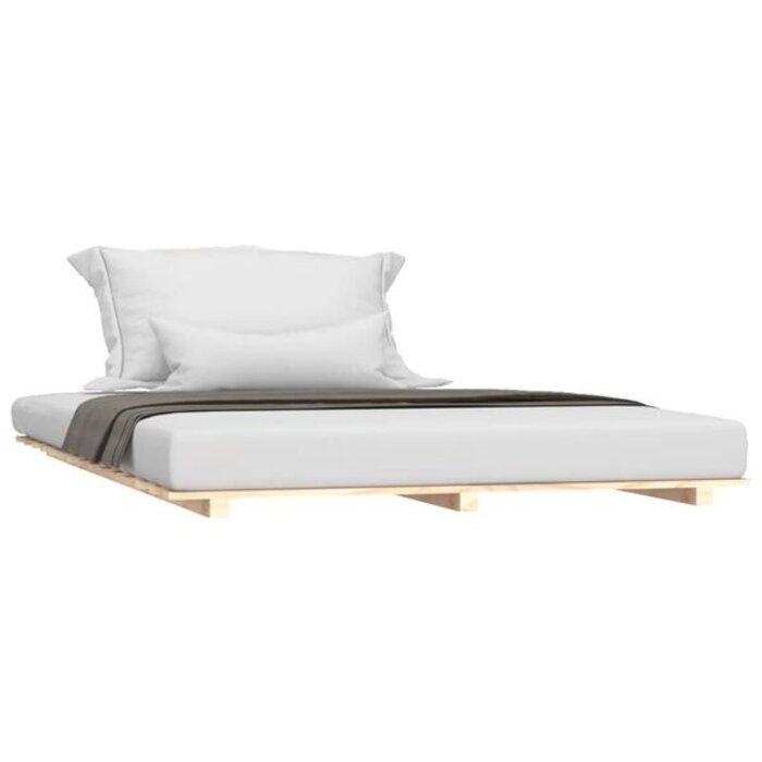 Cadre de lit en pin massif 140x200 cm - 40% de remise