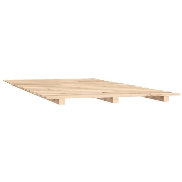 Cadre de lit en pin massif 140x200 cm - 40% de remise