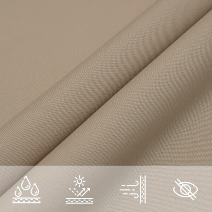 Voile d'ombrage carrée 7x7 m Taupe - 35% de remise