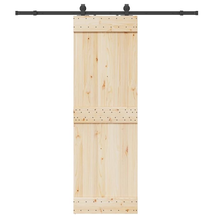 Kit rail porte coulissante 200 cm acier noir - 34% de remise