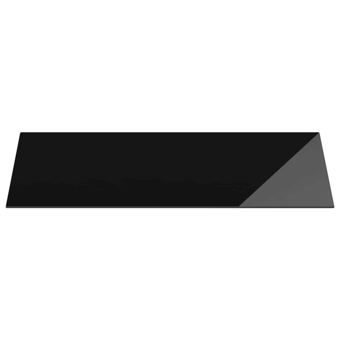 Lot de 4 plateaux de table en verre trempé noir - 34% de remise