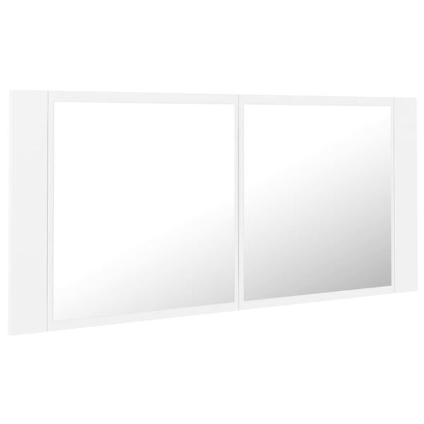 Armoire de salle de bain LED 100cm - Blanc - 33% de remise