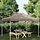 Toile de toit tonnelle 4x3m Taupe - 32% de remise