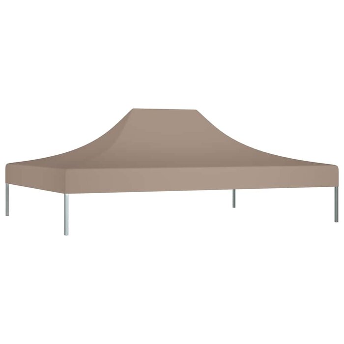 Toile de toit tonnelle 4x3m Taupe - 32% de remise