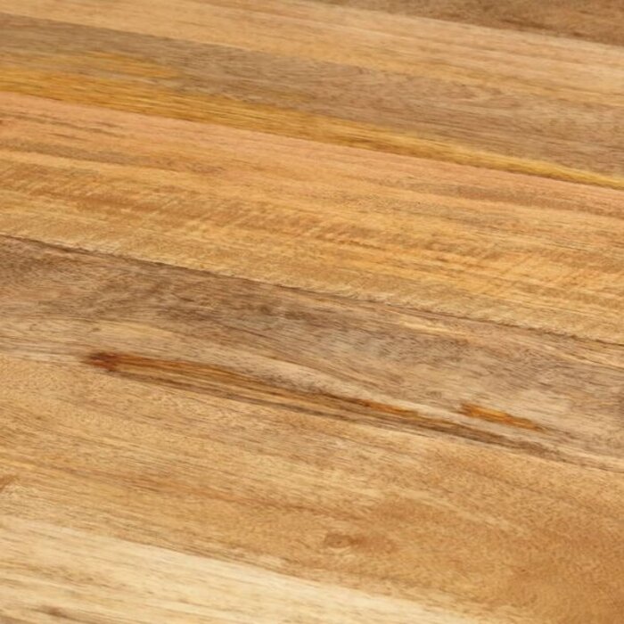 Table ronde en bois de manguier et acier Ø110cm - 35% de remise