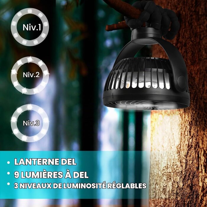 Ventilateur Portable 10 000 mAh avec Télécommande - 32% de remise