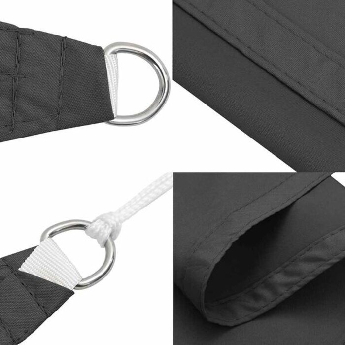Voile d'ombrage rectangulaire 2x5m anthracite - 33% de remise