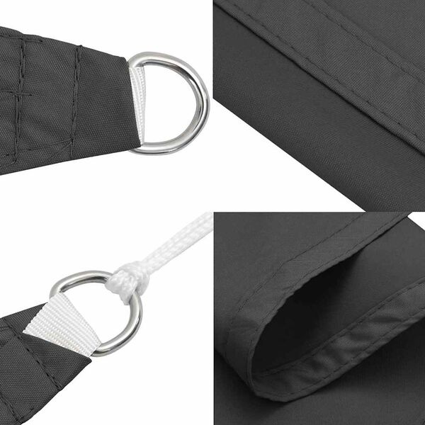 Voile d'ombrage rectangulaire 2x5m anthracite - 33% de remise