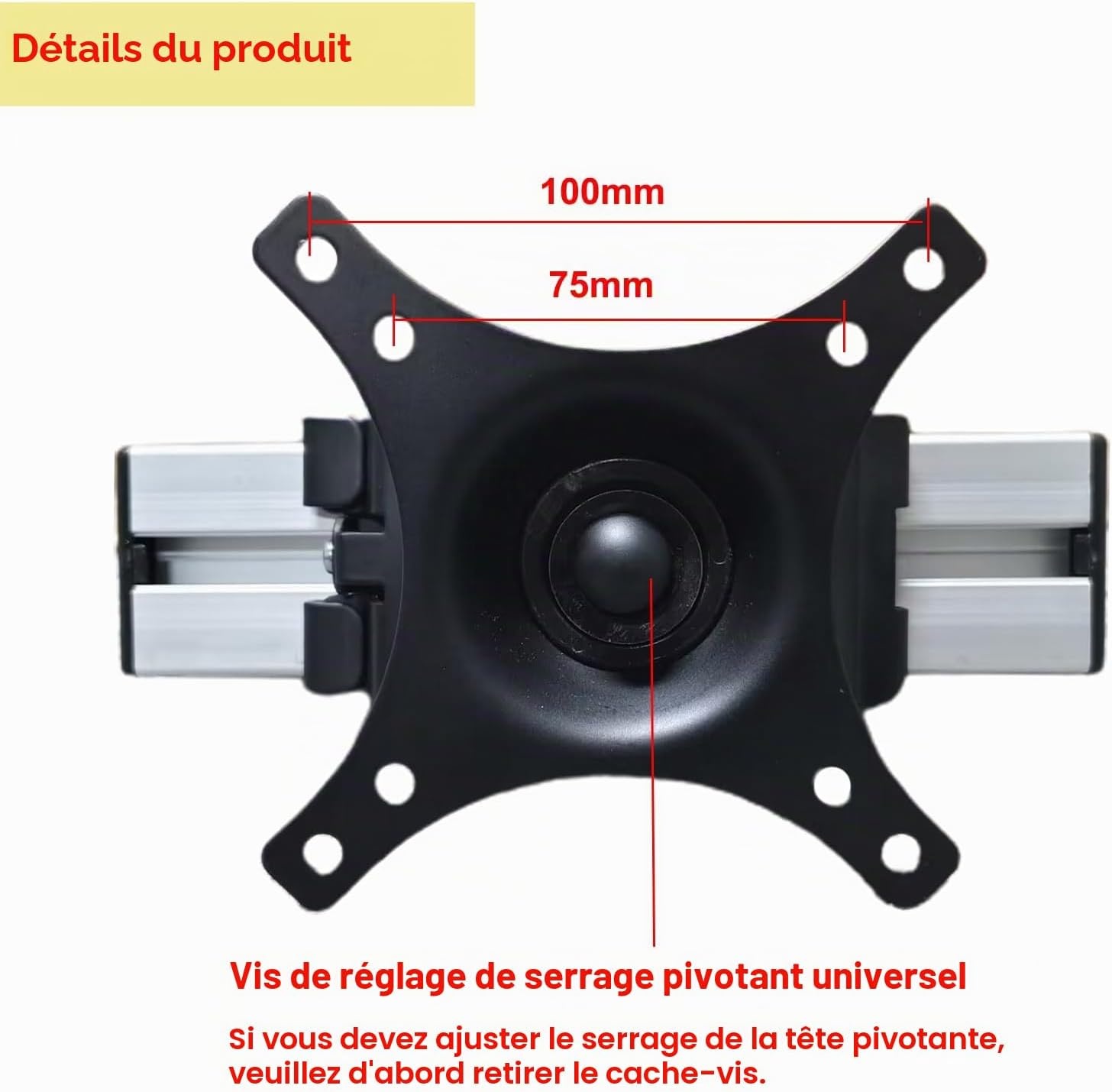 Support TV 12-24" pour VW T4 T5 T6 - Pivotant & Inclinable - 33% de remise