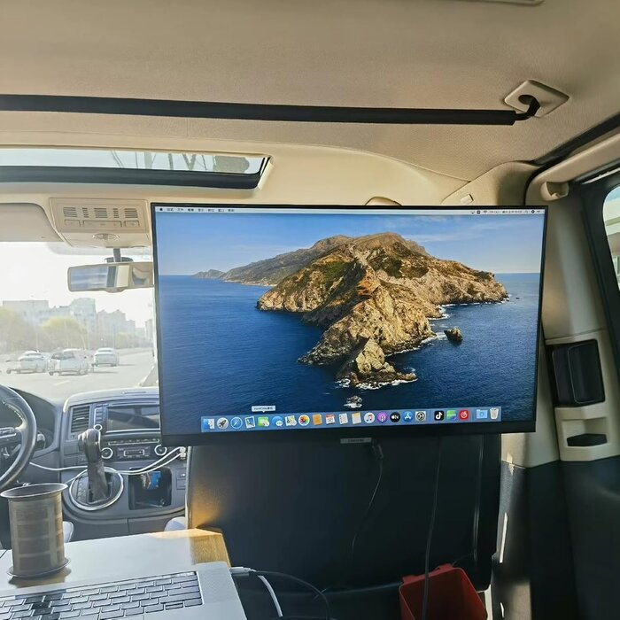 Support TV 12-24" pour VW T4 T5 T6 - Pivotant & Inclinable - 33% de remise