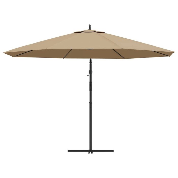 Parasol déporté 350 cm taupe - 35% de remise