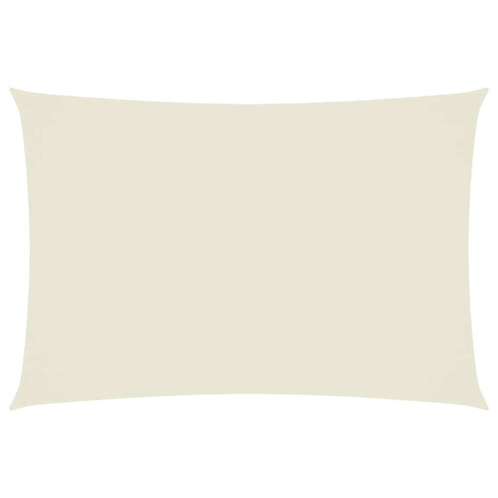 Voile d'ombrage rectangulaire 3x5 m crème - 33% de remise