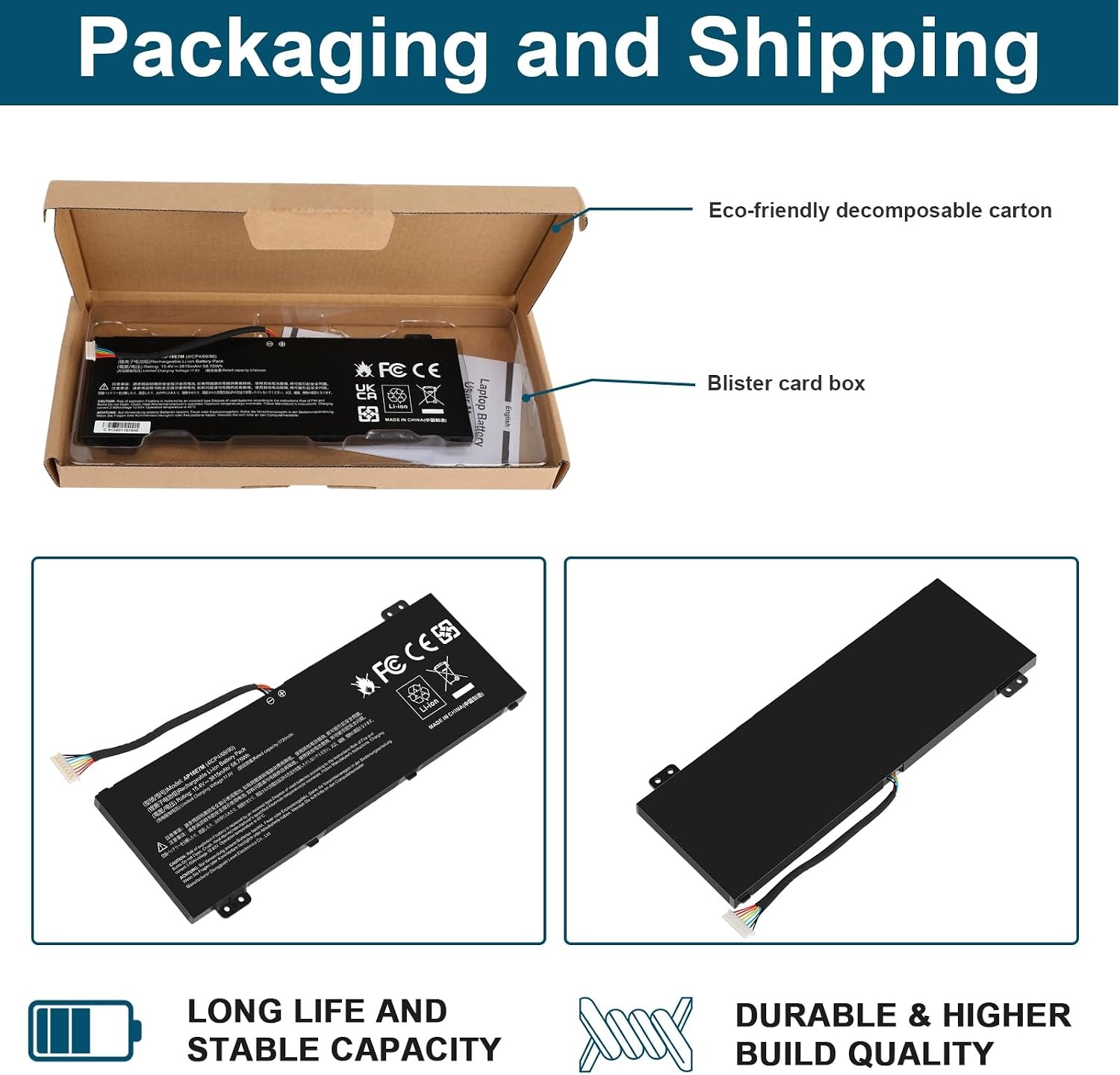 Batterie pour PC portable compatible Acer Nitro et Predator - 32% de remise