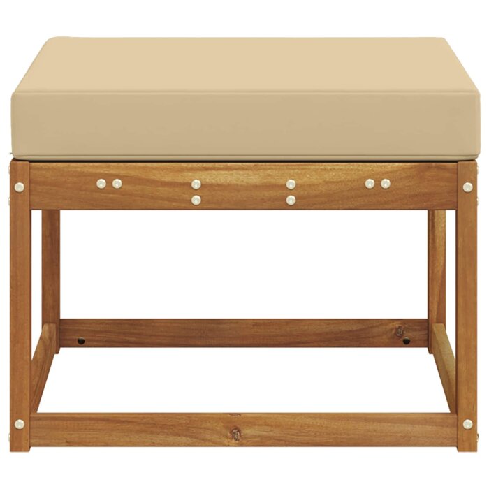 Repose-pieds de jardin en acacia massif - 34% de remise
