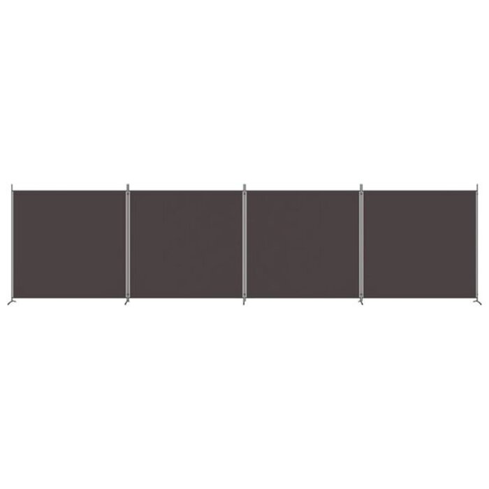 Paravent 4 panneaux 698x180 cm Marron - 34% de remise
